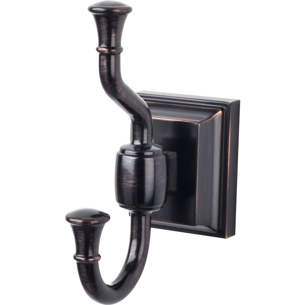 Top Knobs - Hardware - Stratton Bath Double Hook - Brushed Bronze - Union Lighting Luminaires Décor