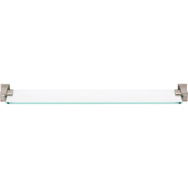 Atlas - Hardware - Sutton Place Bath Glass Shelf - Brushed Nickel - Union Lighting Luminaires Decor