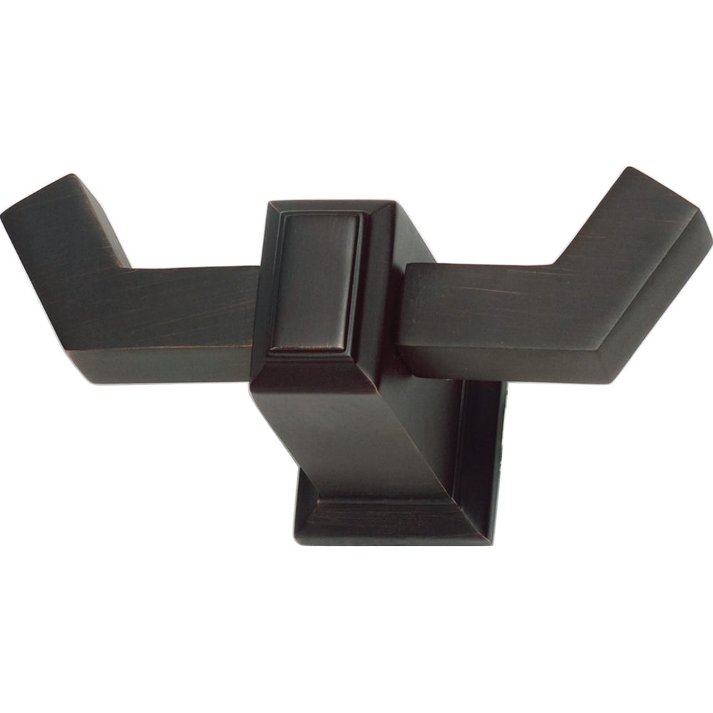 Atlas - Hardware - Sutton Place Bath Double Hook - Venetian Bronze - Union Lighting Luminaires Decor