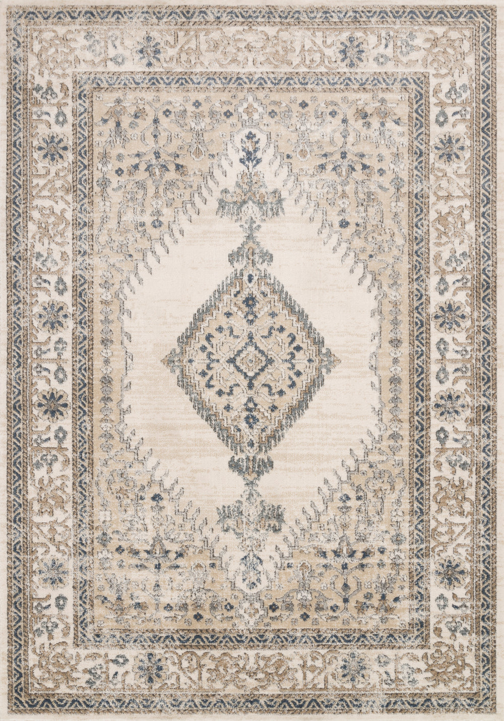 Loloi - Area Rug - Teagan Oatmeal/Ivory Rug - Union Lighting Luminaires Décor