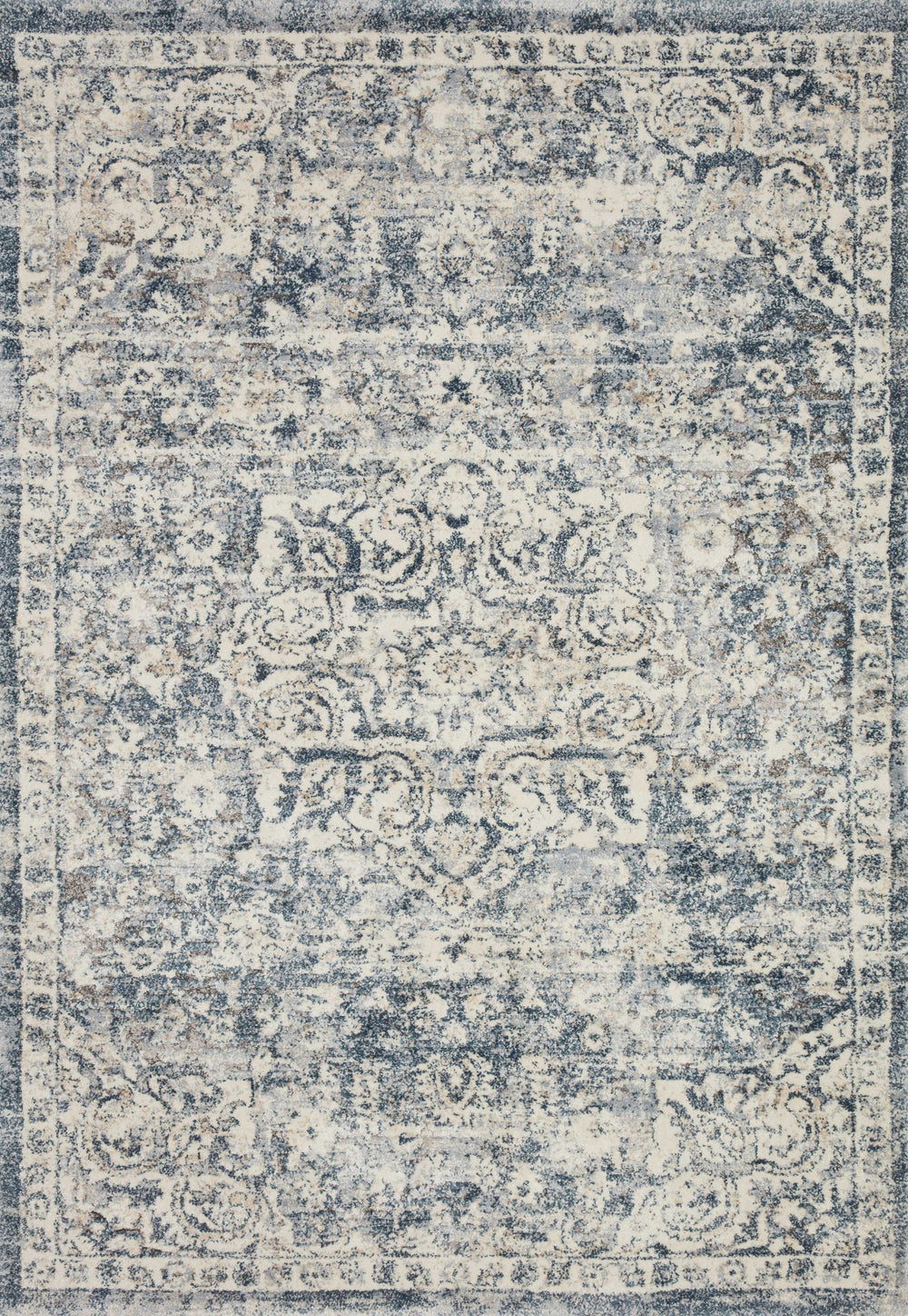 Loloi - Area Rug - Theory Ivory/Blue Rug - Union Lighting Luminaires Décor