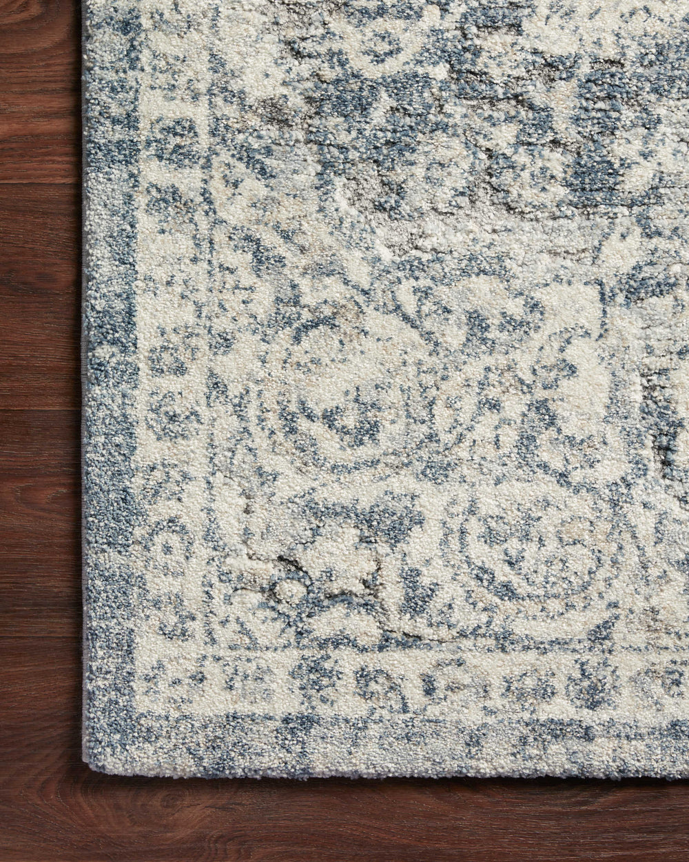 Theory Ivory / Blue Rug (THY-02)
