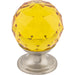 Top Knobs - Hardware - Amber Crystal Knob - Polished Chrome - Union Lighting Luminaires Décor