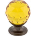 Top Knobs - Hardware - Amber Crystal Knob - Brushed Satin Nickel - Union Lighting Luminaires Décor