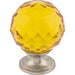 Top Knobs - Hardware - Amber Crystal Knob - Polished Chrome - Union Lighting Luminaires Décor