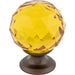 Top Knobs - Hardware - Amber Crystal Knob - Patina Black - Union Lighting Luminaires Décor