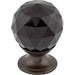 Top Knobs - Hardware - Black Crystal Knob - Polished Chrome - Union Lighting Luminaires Décor