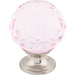 Top Knobs - Hardware - Pink Crystal Knob - Honey Bronze - Union Lighting Luminaires Décor