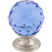 Top Knobs - Hardware - Blue Crystal Knob - Polished Chrome - Union Lighting Luminaires Décor