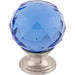 Top Knobs - Hardware - Blue Crystal Knob - Polished Chrome - Union Lighting Luminaires Décor