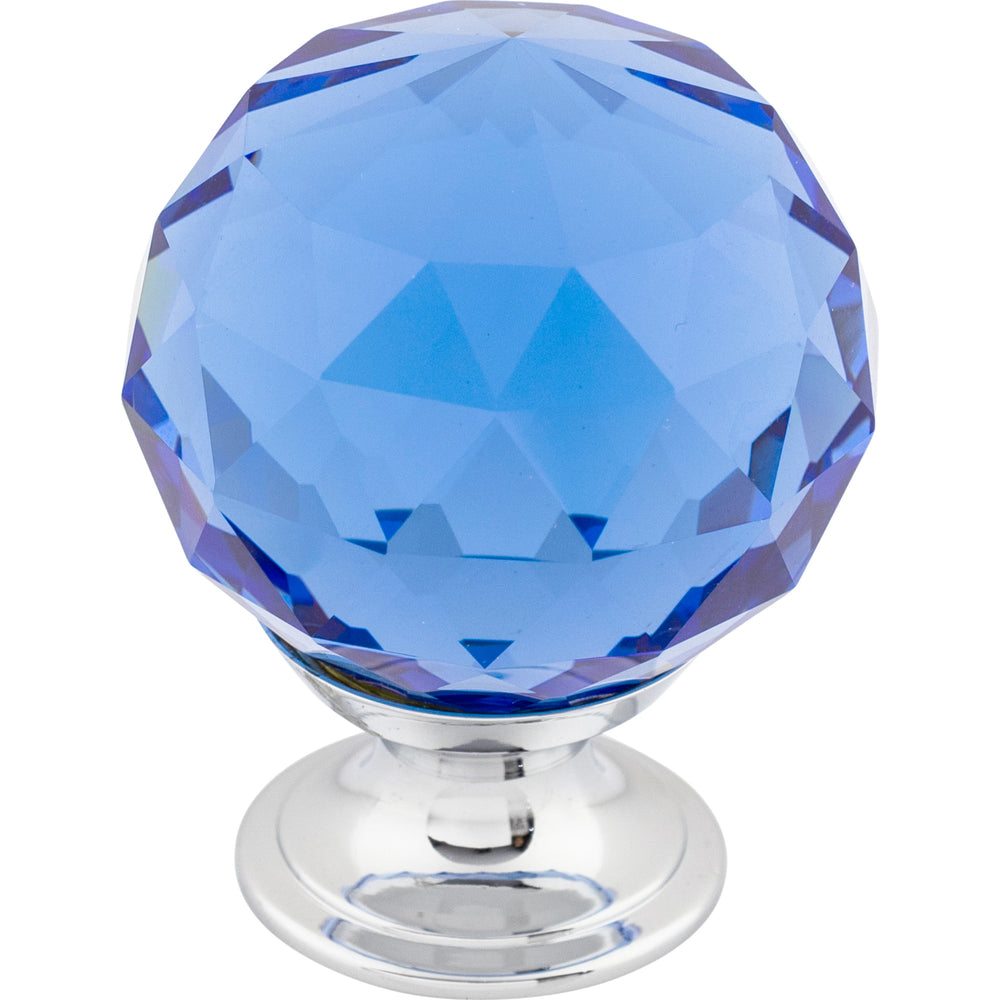 Top Knobs - Hardware - Blue Crystal Knob - Brushed Satin Nickel - Union Lighting Luminaires Décor