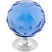 Top Knobs - Hardware - Blue Crystal Knob - Brushed Satin Nickel - Union Lighting Luminaires Décor