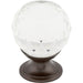 Top Knobs - Hardware - Clear Crystal Knob - Polished Nickel - Union Lighting Luminaires Décor