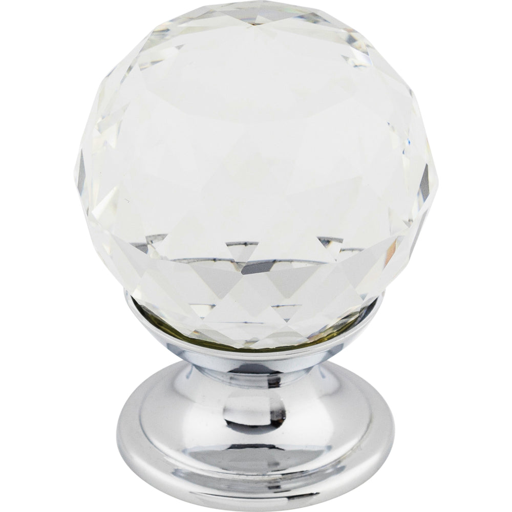 Top Knobs - Hardware - Clear Crystal Knob - Brushed Satin Nickel - Union Lighting Luminaires Décor