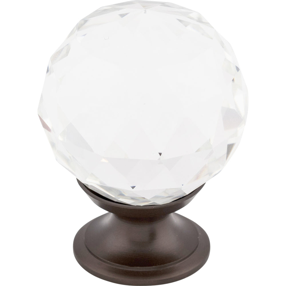 Top Knobs - Hardware - Clear Crystal Knob - Polished Chrome - Union Lighting Luminaires Décor