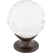 Top Knobs - Hardware - Clear Crystal Knob - Polished Chrome - Union Lighting Luminaires Décor
