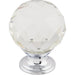 Top Knobs - Hardware - Clear Crystal Knob - Polished Chrome - Union Lighting Luminaires Décor