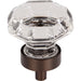Top Knobs - Hardware - Clear Octagon Crystal Knob - Silicon Bronze Light - Union Lighting Luminaires Décor