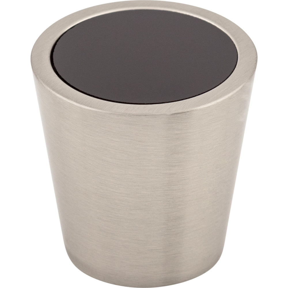 Top Knobs - Hardware - Black Crystal Center Knob - Polished Chrome - Union Lighting Luminaires Décor