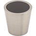 Top Knobs - Hardware - Black Crystal Center Knob - Polished Chrome - Union Lighting Luminaires Décor