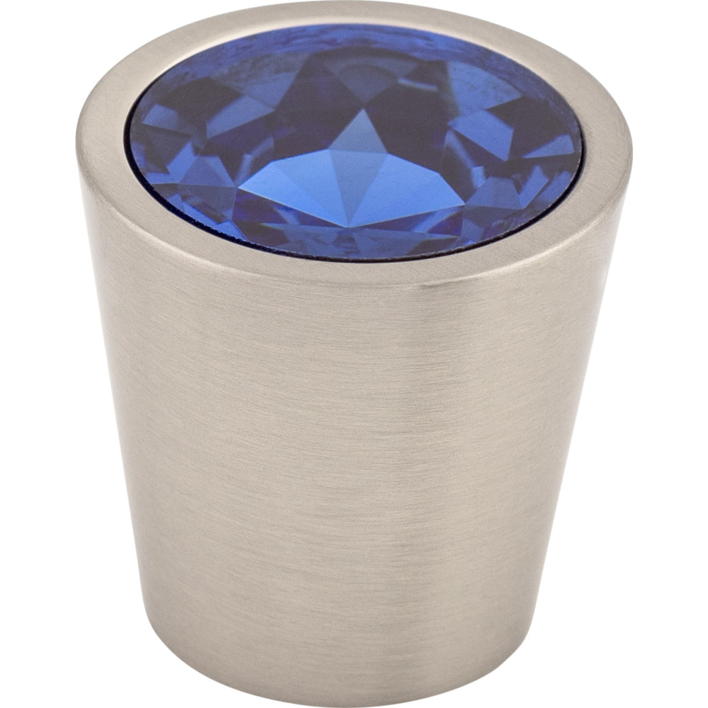Top Knobs - Hardware - Blue Crystal Center Knob - Medium Bronze - Union Lighting Luminaires Décor