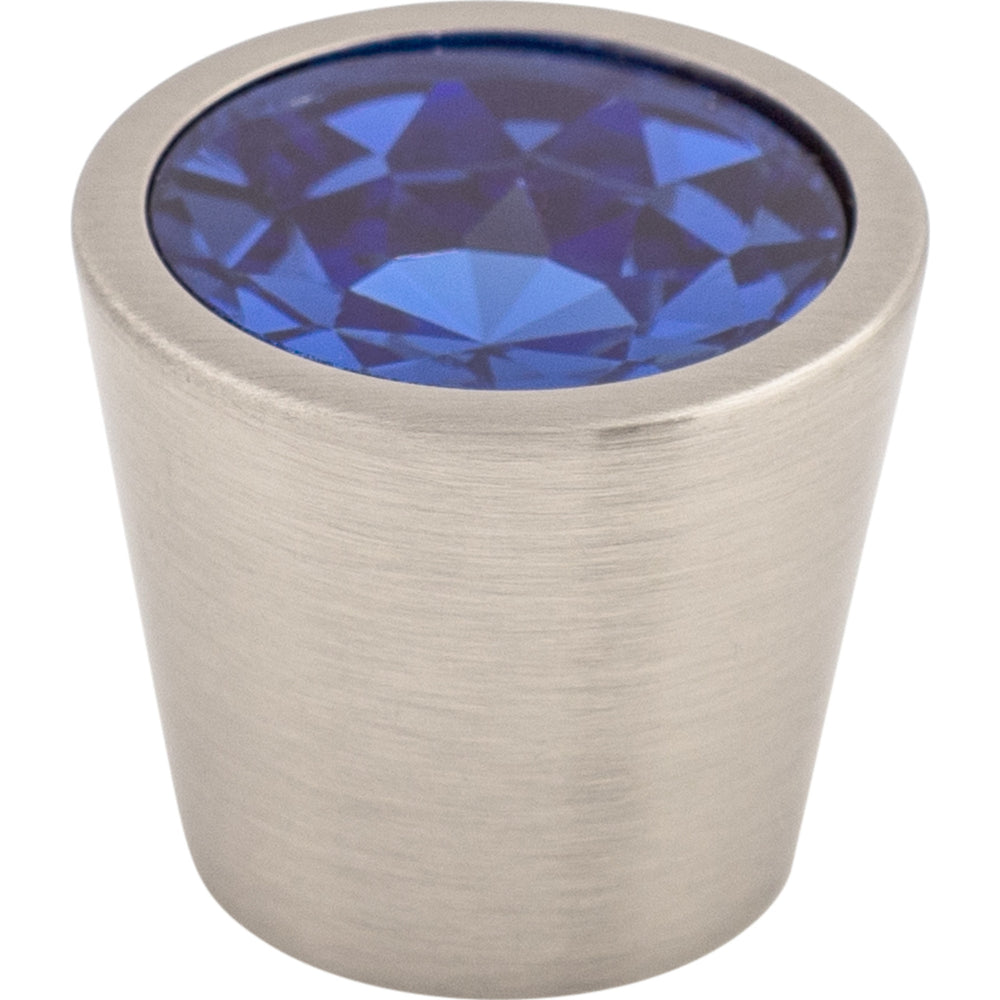 Top Knobs - Hardware - Blue Crystal Center Knob - Ash Gray - Union Lighting Luminaires Décor