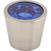 Top Knobs - Hardware - Blue Crystal Center Knob - Ash Gray - Union Lighting Luminaires Décor