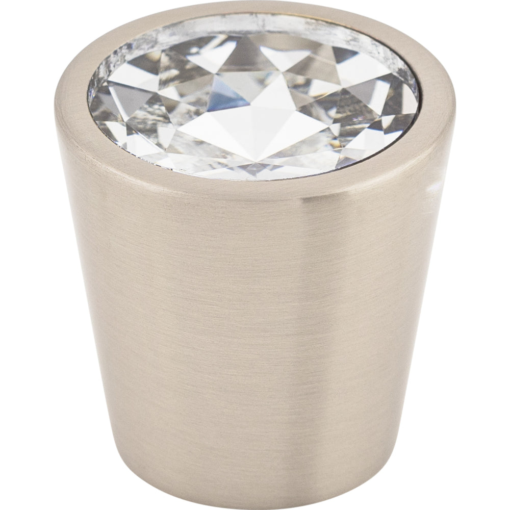 Top Knobs - Hardware - Clear Crystal Center Knob - German Bronze - Union Lighting Luminaires Décor