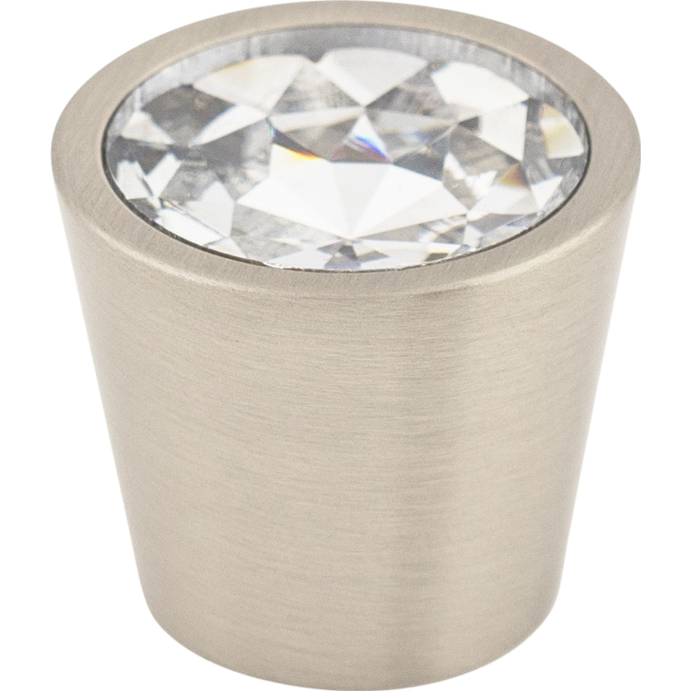 Top Knobs - Hardware - Clear Crystal Center Knob - Polished Nickel - Union Lighting Luminaires Décor