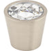 Top Knobs - Hardware - Clear Crystal Center Knob - Polished Nickel - Union Lighting Luminaires Décor
