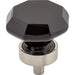 Top Knobs - Hardware - Black Octagon Crystal Knob - Polished Chrome - Union Lighting Luminaires Décor