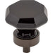 Top Knobs - Hardware - Black Octagon Crystal Knob - Polished Chrome - Union Lighting Luminaires Décor