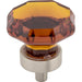 Top Knobs - Hardware - Wine Octagon Crystal Knob - Flat Black - Union Lighting Luminaires Décor