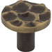 Top Knobs - Hardware - Cobblestone Round Knob - Coal Black - Union Lighting Luminaires Décor
