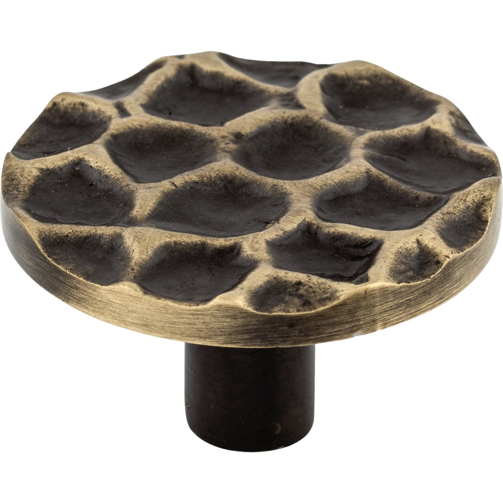 Top Knobs - Hardware - Cobblestone Round Knob - Polished Brass - Union Lighting Luminaires Décor