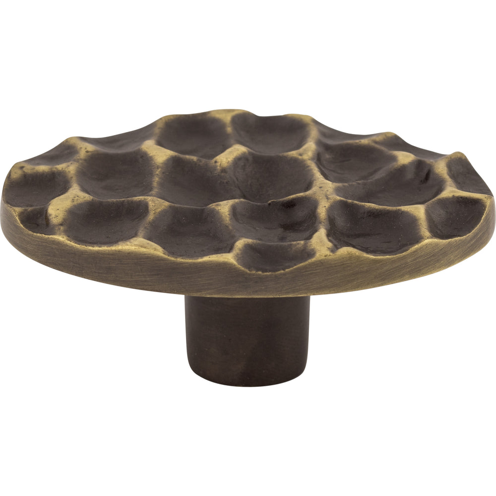 Top Knobs - Hardware - Cobblestone Oval Knob - Coal Black - Union Lighting Luminaires Décor