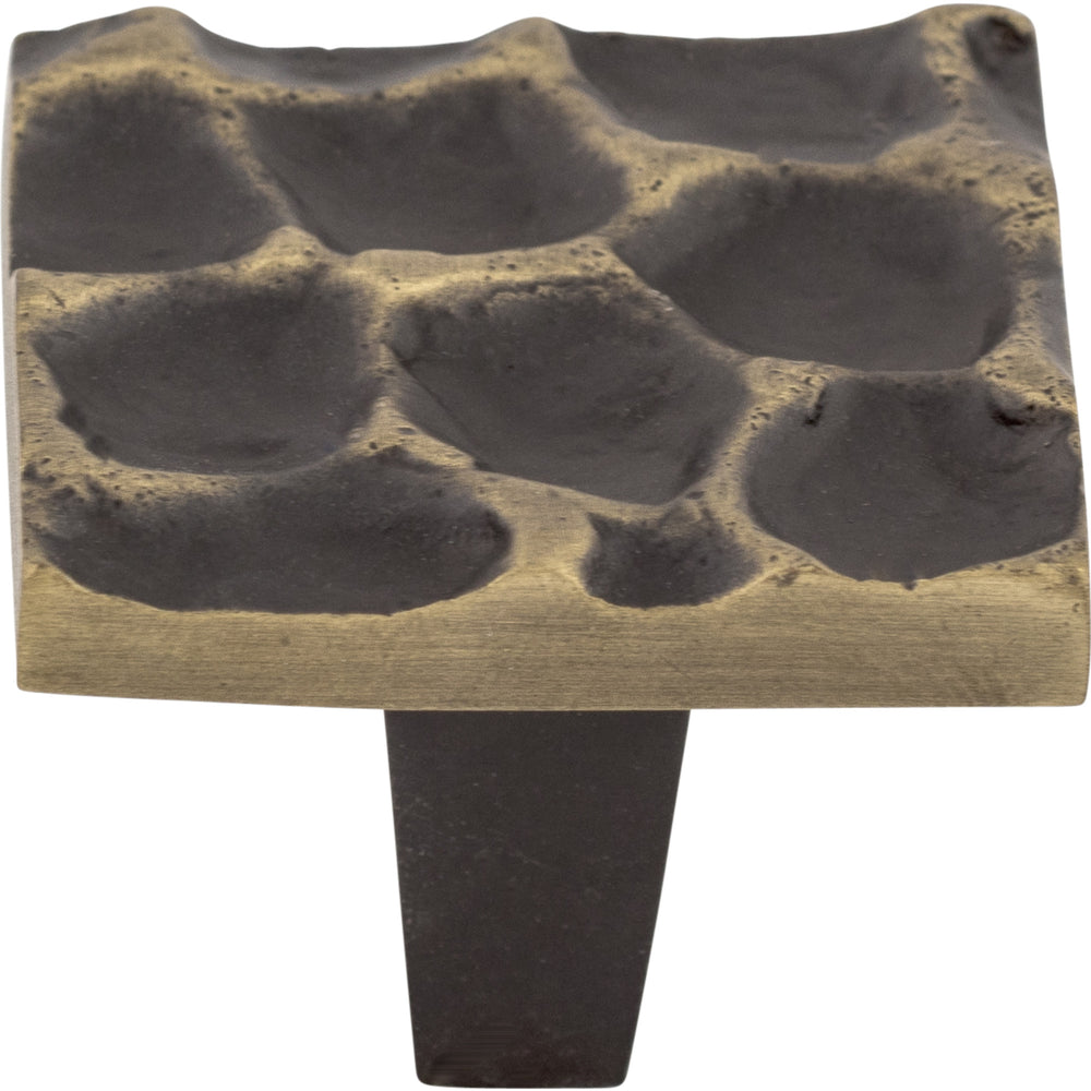 Top Knobs - Hardware - Cobblestone Square Knob - Polished Brass - Union Lighting Luminaires Décor