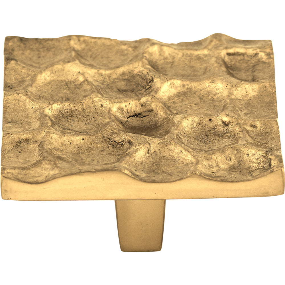 Top Knobs - Hardware - Cobblestone Square Knob - Polished Nickel - Union Lighting Luminaires Décor
