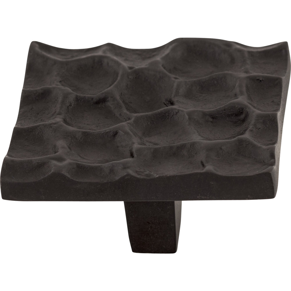 Top Knobs - Hardware - Cobblestone Square Knob - Polished Brass - Union Lighting Luminaires Décor