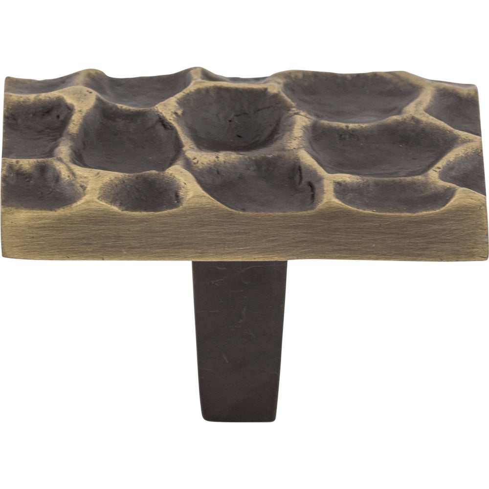 Top Knobs - Hardware - Cobblestone Rectangle Knob - Coal Black - Union Lighting Luminaires Décor
