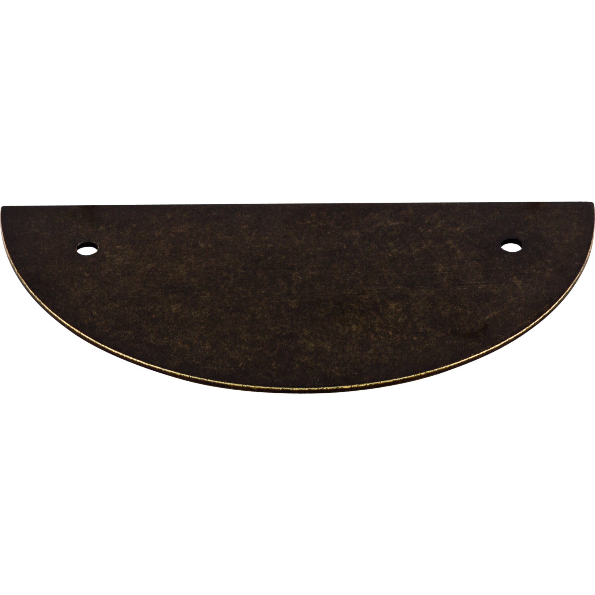 Top Knobs - Hardware - Half Circle Back Plate - Flat Black - Union Lighting Luminaires Décor