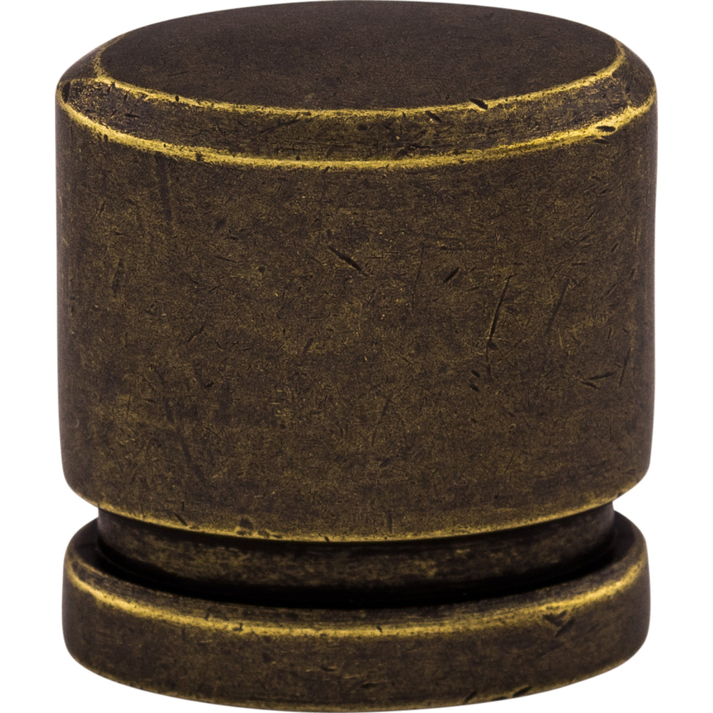 Top Knobs - Hardware - Oval Knob - Flat Black - Union Lighting Luminaires Décor