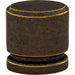 Top Knobs - Hardware - Oval Knob - Flat Black - Union Lighting Luminaires Décor