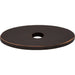 Top Knobs - Hardware - Oval Backplate - Flat Black - Union Lighting Luminaires Décor