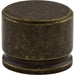 Top Knobs - Hardware - Oval Knob - Flat Black - Union Lighting Luminaires Décor