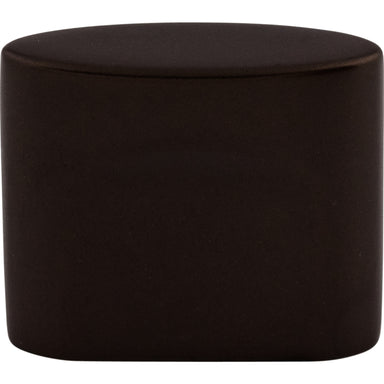 Top Knobs - Hardware - Oval Slot Knob - Flat Black - Union Lighting Luminaires Décor