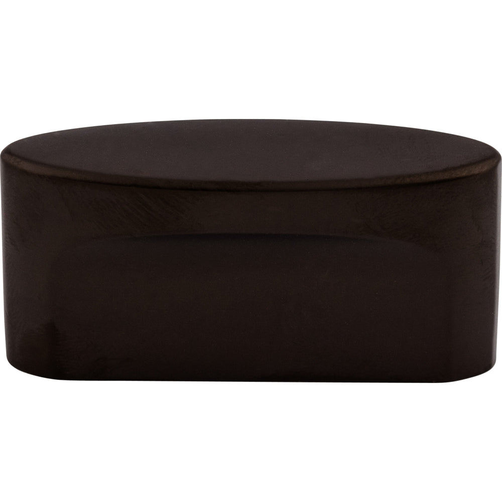 Top Knobs - Hardware - Oval Slot Knob - Flat Black - Union Lighting Luminaires Décor