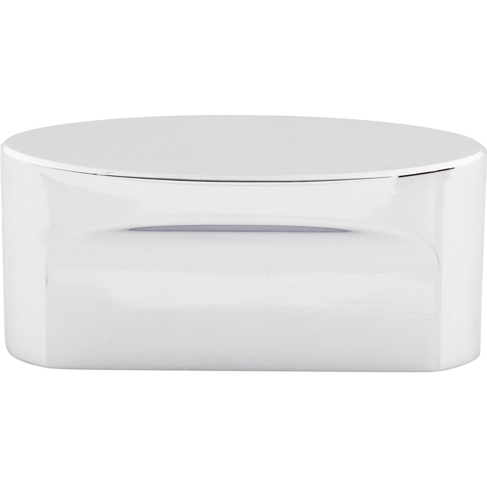 Top Knobs - Hardware - Oval Slot Knob - Brushed Satin Nickel - Union Lighting Luminaires Décor