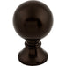 Top Knobs - Hardware - Kara Knob - Flat Black - Union Lighting Luminaires Décor