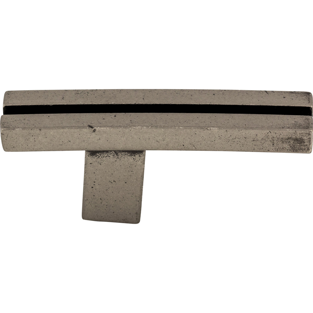 Top Knobs - Hardware - Inset Rail Knob - Flat Black - Union Lighting Luminaires Décor
